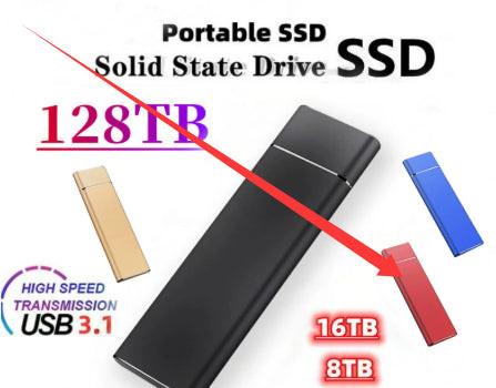 Portable Mobile Phone Computer Solid State External Hard Disk.