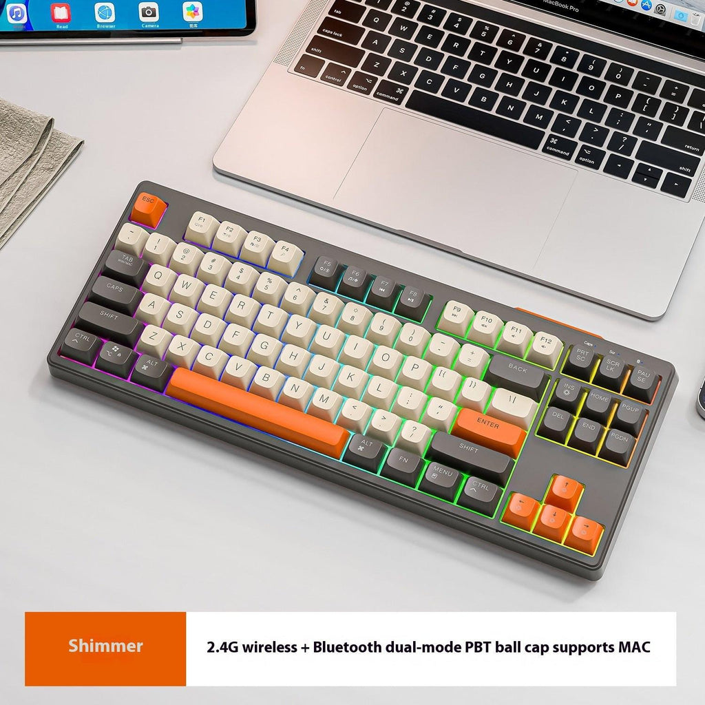 Wireless Bluetooth Dual Mode Mechanical Feeling Keyboard.