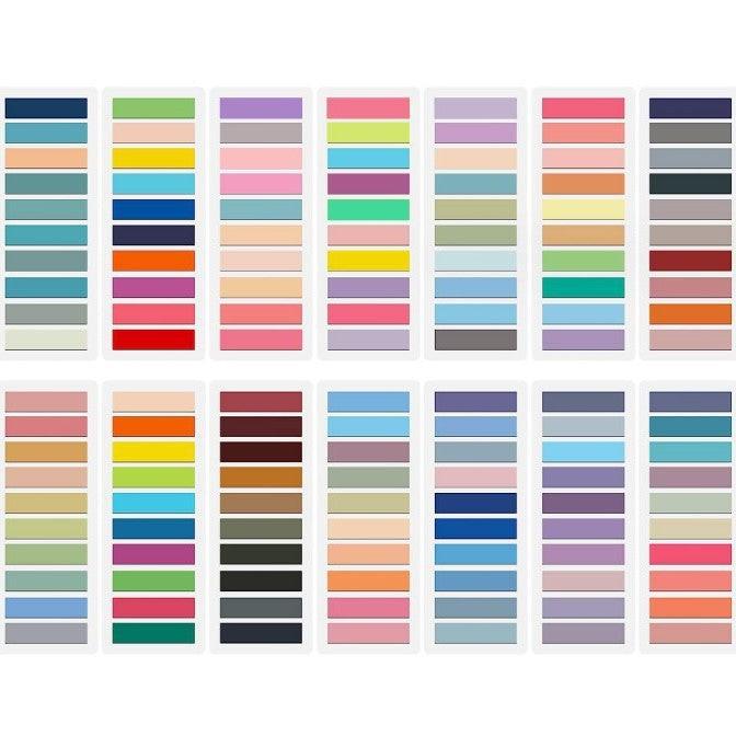 Portable Home Morandi Loose-leaf Classification Pet Post-It.