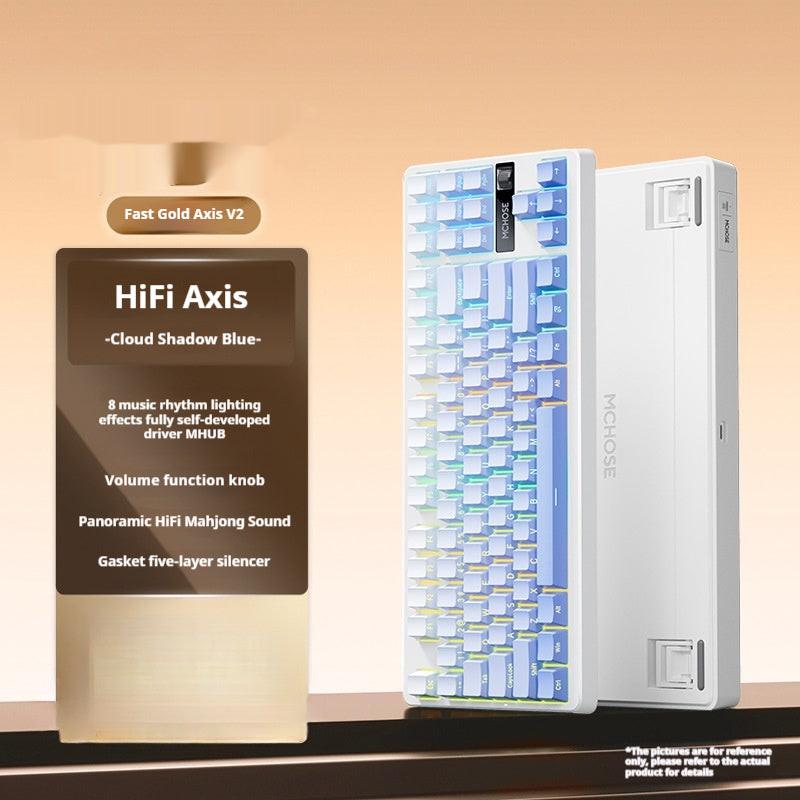 Mechanical Keyboard Side Engraving Customized Wireless Bluetooth Dedicated.