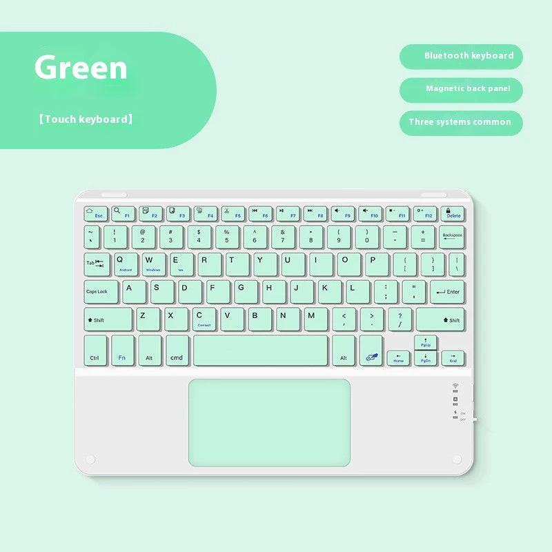 Bluetooth Keyboard With Touch For Mobile Phone Tablet Wireless Rechargeable.