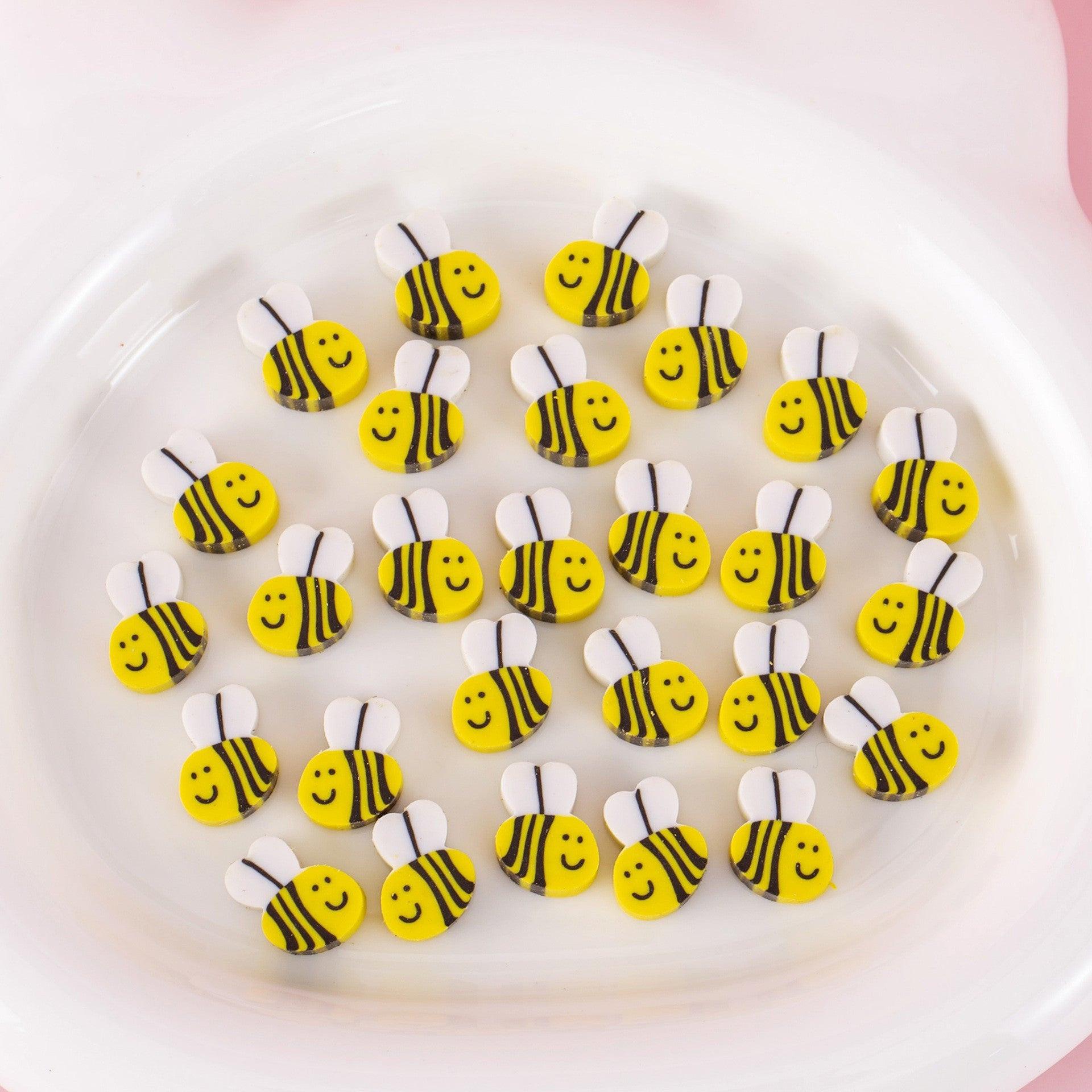 50 PCs Pearlescent Film Bags Cartoon Fruit Mini Eraser.